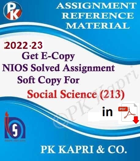nios solved assignment social science (213) in hindi