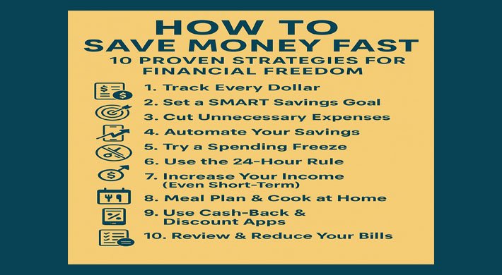 How to Save Money Fast: 10 Proven Strategies for Financial Freedom