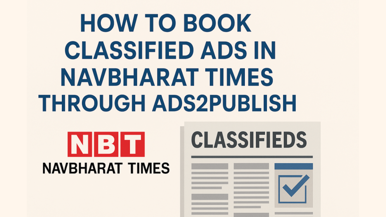 Tips for publishing classified ads in Navbharat Times